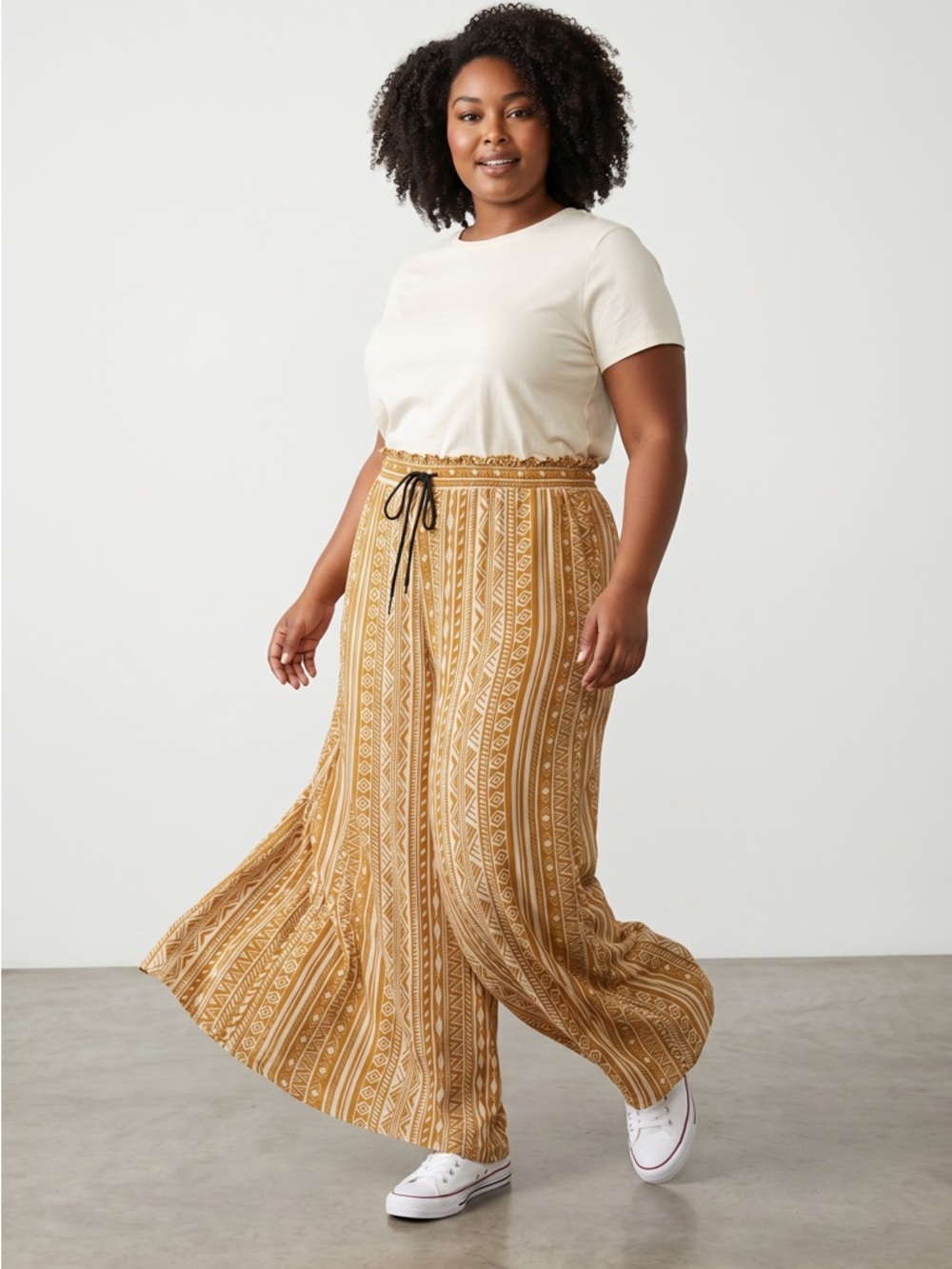 Cozy Casual pull on comfort print pants. Size 3X